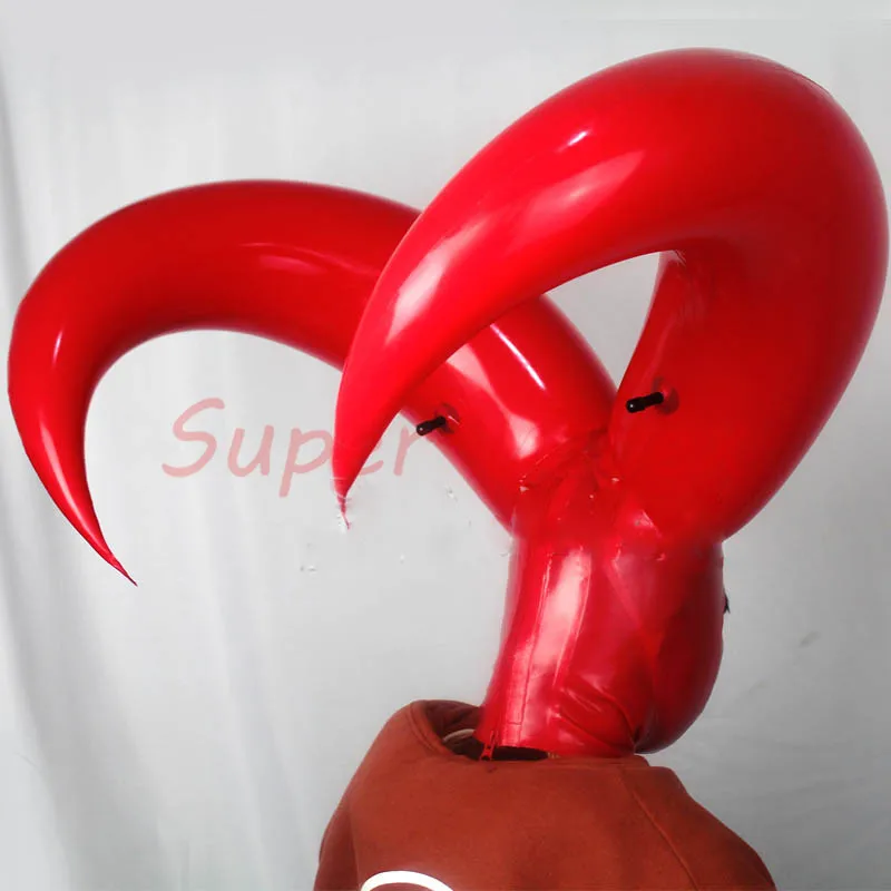 

Latex Mask Bar Hood Inflatable Latex Mask Open Face CUSTOMIZED