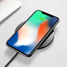 Ультратонкое Беспроводное зарядное устройство qi для iPhone X 8 XS Max 10 W USB Беспроводная зарядка для Samsung Galaxy S8 S9 S7 Беспроводное зарядное устройство с USB