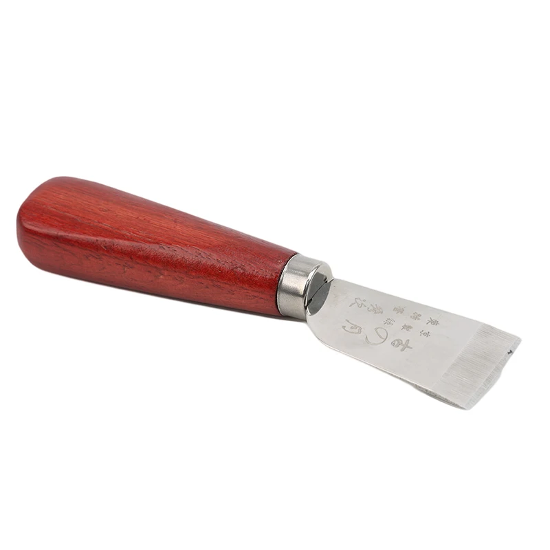 Нож из нержавеющей стали+ твердый кожаный нож для обрезки DIY кожаное лезвие режущего инструмента кожаный инструмент
