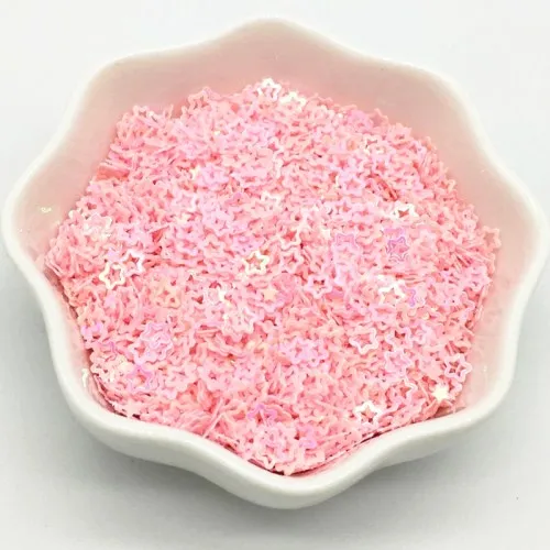 AB Pink Блестки 4 мм полые в форме сливы ПВХ пайетки с блестками для роспись на ногтях Маникюр женщин DIY свадебные конфетти украшения 10 г/20 г - Цвет: AB Pink