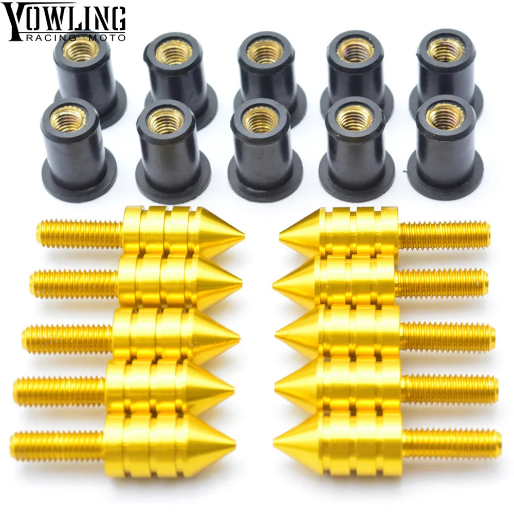 thumbnail image 2 of Xitomer 10 Sets M5x16 Alloy Windscreen Bolts Wellnut Bolt Kit, Windshield Installation Kit (Titanium), Windshield Hardware - Canada 2 of 14