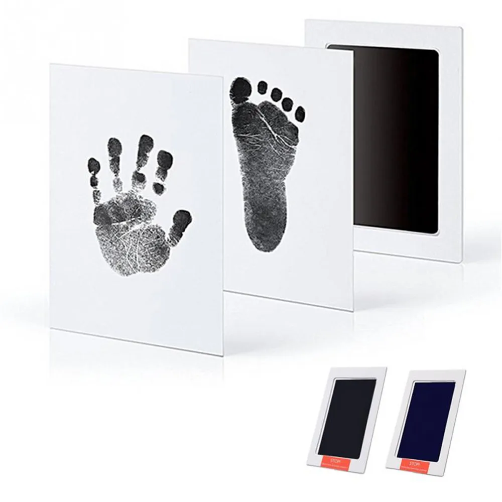 Taoqueen Baby Handprint Footprint фоторамка комплект с включенной чистой сенсорной чернильной подушечкой ручные и отпечаток ноги производители Детские сувениры