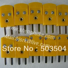 Желтый разъем термопары, плоский штырь, Мужской и Женский Тип