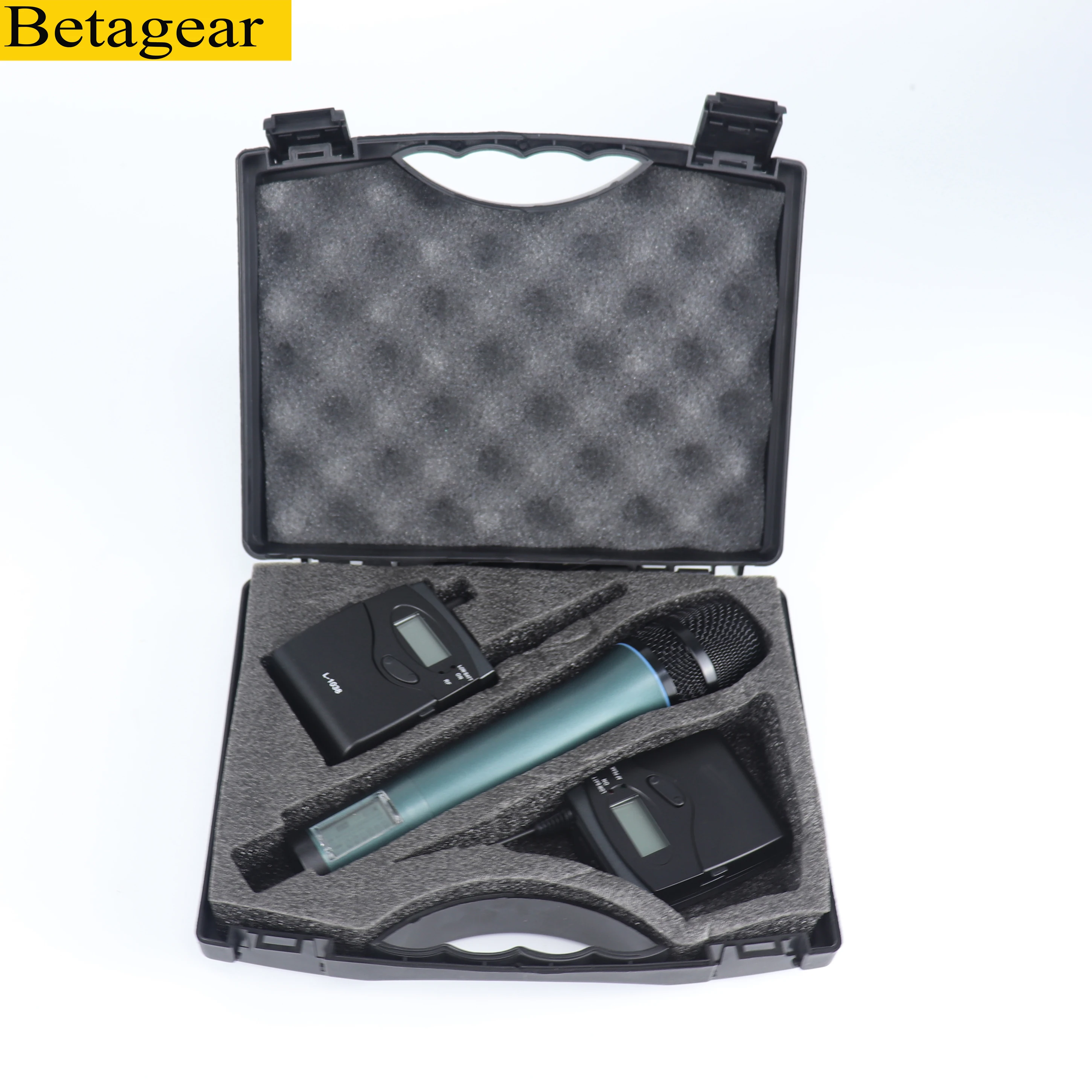

Betagear DSRL Camera Interview Recording L1038 tour guide system wireless microphone 2 transmitter 1 receiver for tour guide