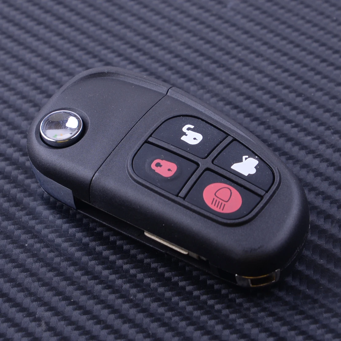 

DWCX 1Pc Keyless Entry Remote Key Fob Flip Uncut Fit for Jaguar X-type S-type XJ8 2001 2002 2003 2004 2005 2006 2007 2008