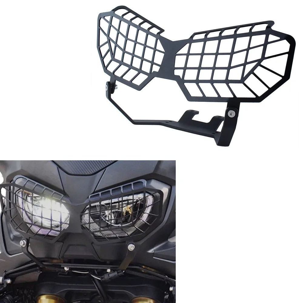 CRF1000L черная сетчатая фара с решеткой из нержавеющей стали защита фар Защитная крышка для- Honda CRF 1000 LL 1000L