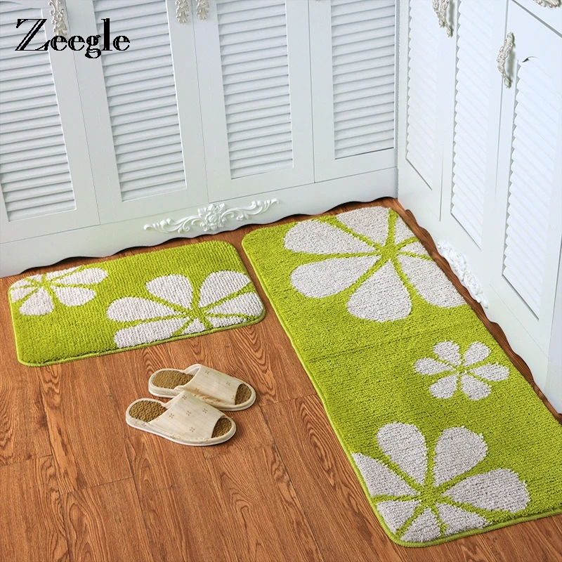 Zeegle 45X120 см кухонный коврик Домашний впитывающий воду кухонный коврик вход/коврик для прихожей Противоскользящий коврик для ванной комнаты
