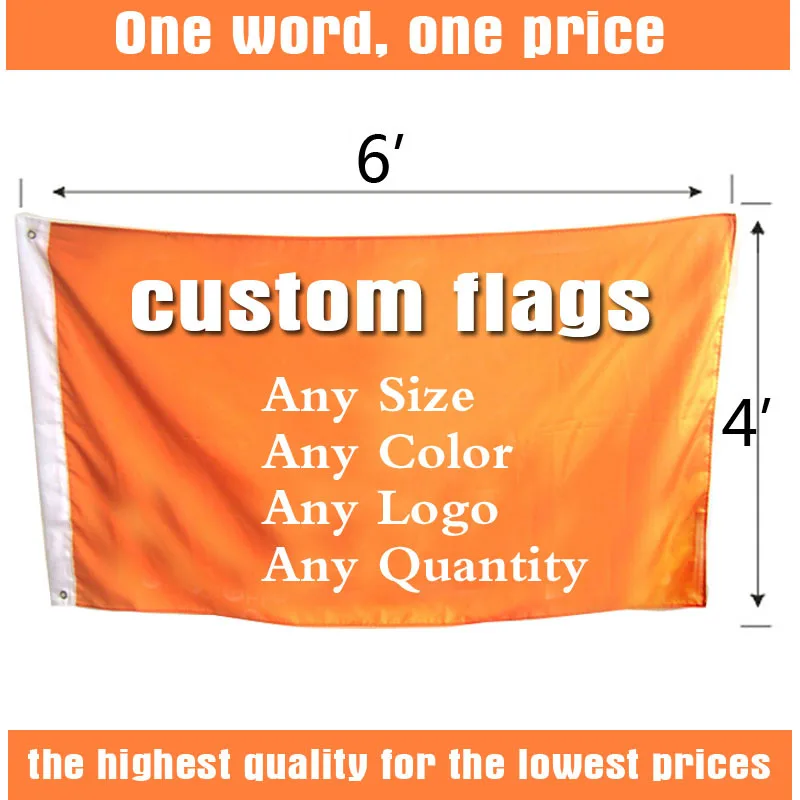 

4ft*6ft FreeshippingCustom Flags and Banners Single Sided Flag Any size Any Color Any Logo FlagsSport Flags Corporate Flags