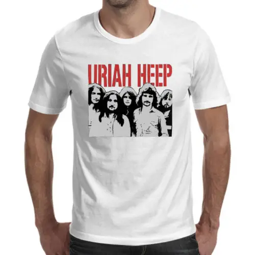 URIAH HEEP Дэвид Байрон рок-группа белая футболка Размеры S-5XL | Мужская одежда