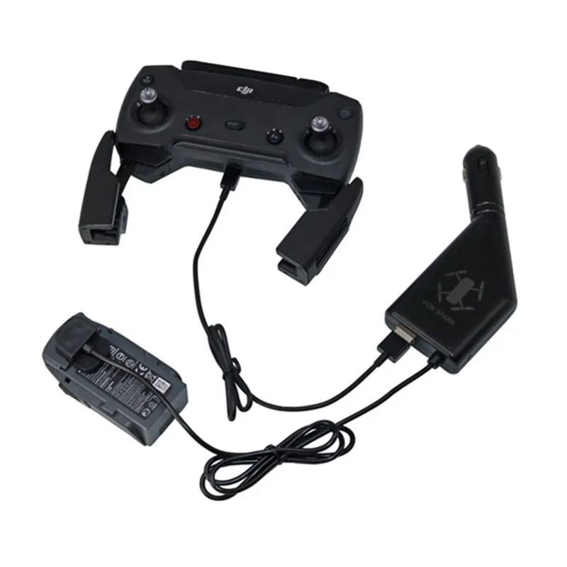 Spark Car Charger for DJI Spark Battery and Remote Controller Charging Hub Car Connector USB Adapter for Spark DJI Drone Charger Spark Car Charger for DJI Spark Battery and Remote Controller Charging Hub Car Connector USB Adapter for Spark DJI Drone Charger