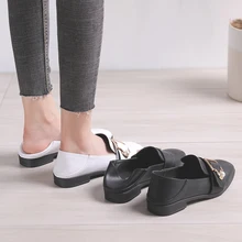 Женская обувь без шнуровки; повседневные туфли на плоском ходу из ПУ; большие размеры 43; недорогая женская обувь; женская обувь на плоской подошве; Цвет белый; сезон весна-осень; туфли mary janes