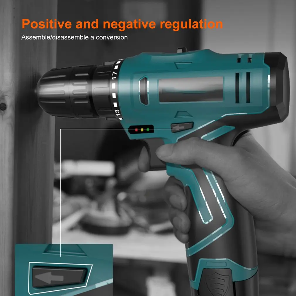 

12V Wireless Power Driver DC Lithium Battery 2-Speed Electric Drill Electric Screwdriver Cordless Drill kit with Accessories