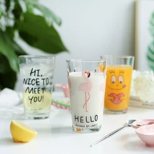 Творческий Фламинго стекло утолщение сок и молоко чай чашки холодный напиток чашка
