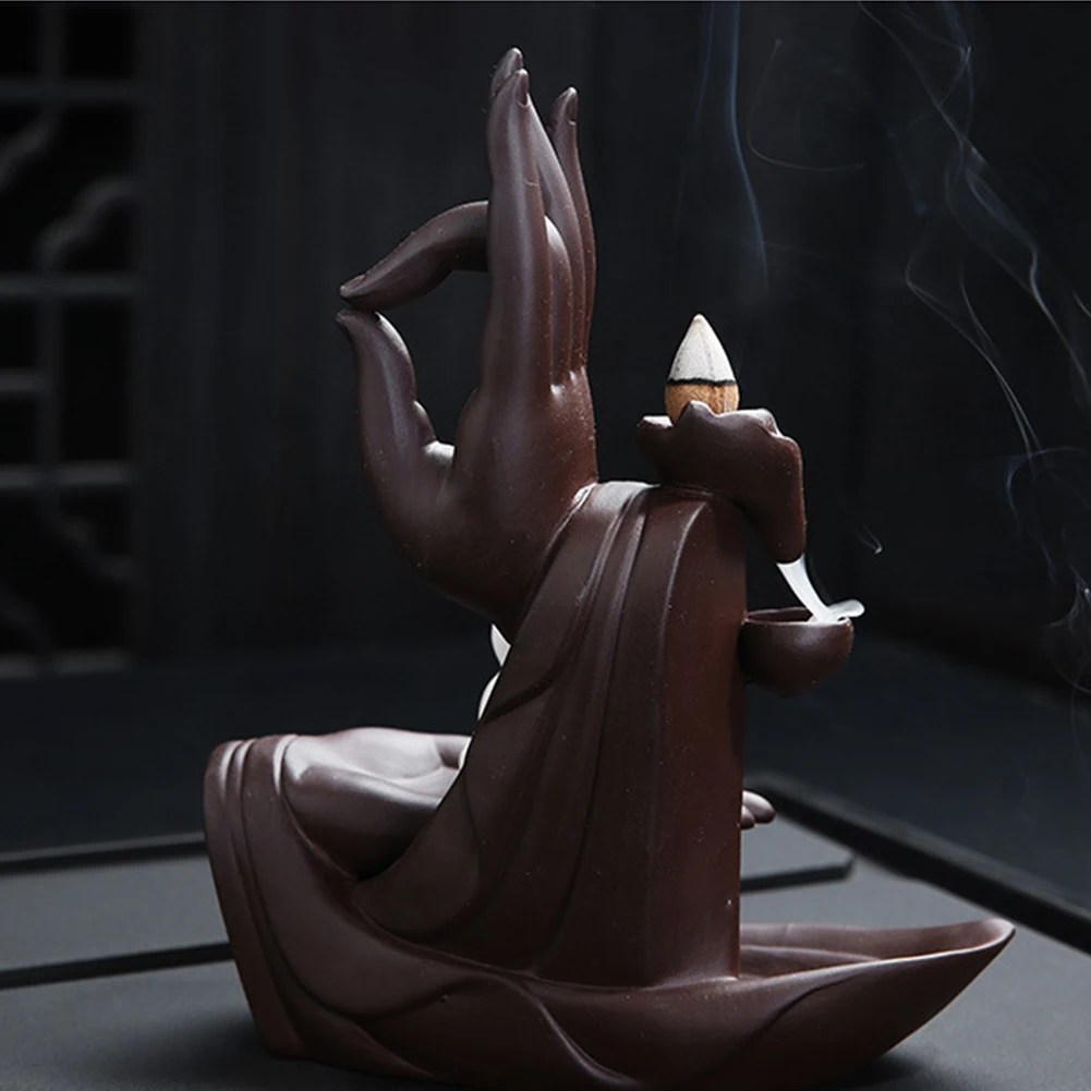 Чайный домик керамическая винтажная курильница офисная чистая воздушная медитация домашняя подсветка Йога ароматерапия украшение Будда рука