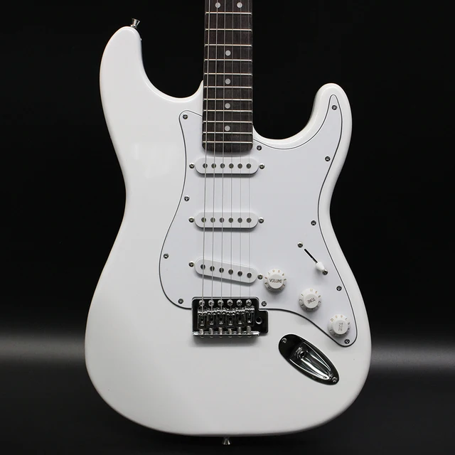 High Quality 8 Inch White Custom Electric Guitar 2
