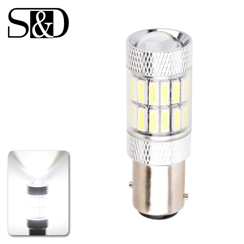 1157 BAY15D P21/5W CANBUS OBC Fog Driving Tail Turn Reverse Brake No Error Free Super Bright LED Car Light Bulb Auto Lamp 33SMD |