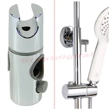 NEW Chrome Plated Head Hand Held Shower Bracket Holder For Bathroom Slide Bar H02