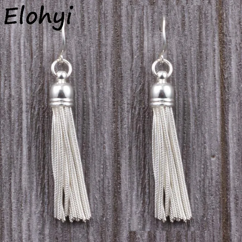 

ELOHYI Women Statement Earrings Shipping Silver Snake Chain Taseel Earring Jewelry Wholesale For Girls For Women Gift