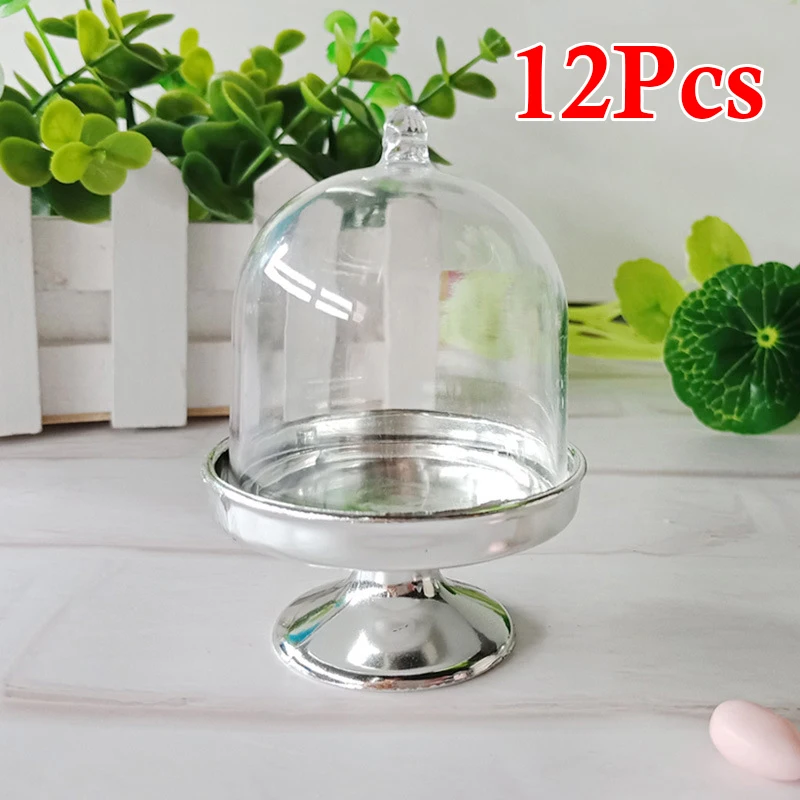 

Decor Case Gift Stand Tray Kit 12PCS Hollow Transparent Plastic Wedding Birthday Party 3.5*3.5*8CM New Hot Sale