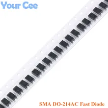 100 шт. SMA DO-214AC поверхностного монтажа быстро с выпрямительным диодом ES1D ES1G ES1J ES2G ES2J RS1G RS1J RS1M RS2M
