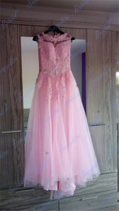 Сапфир Свадебные Длинные вечерние платья Vestido De 15 Anos De Кепки рукава кружевное платье с открытой спиной, красные, золотые, перламутрово-розовый Расшитое бисером в честь пятнадцатилетия платье