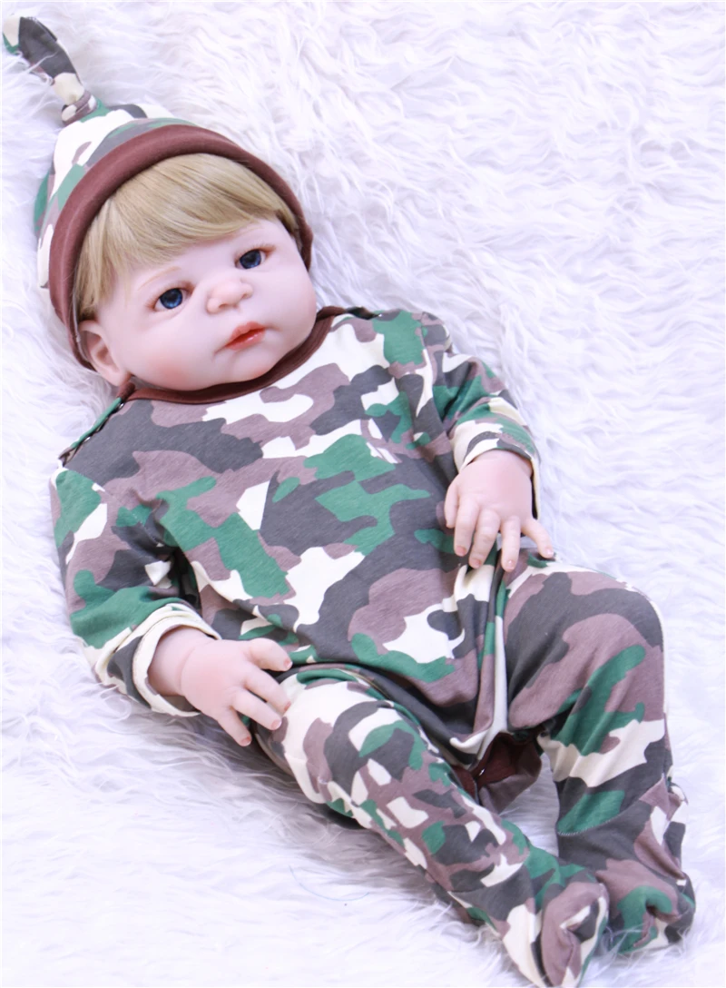 

DollMai bebes reborn 23'57cm real silicone baby alive boy dolls toys for child gift bonecas reborn brinquedo menino