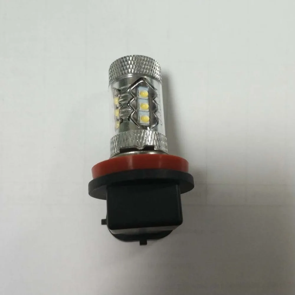 Светодиодный лампы H8 16SMD 2828 80W 6500 K-7000 K белый светильник светодиодный лампы для Светодиодный туман светильник фара дальнего света лампы(DC12-24V) белый светильник