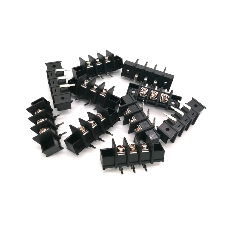 5 шт./лот Picth 9 мм Прямоугольный 2P 3P барьер PCB Клеммная колодка провод Кабельный