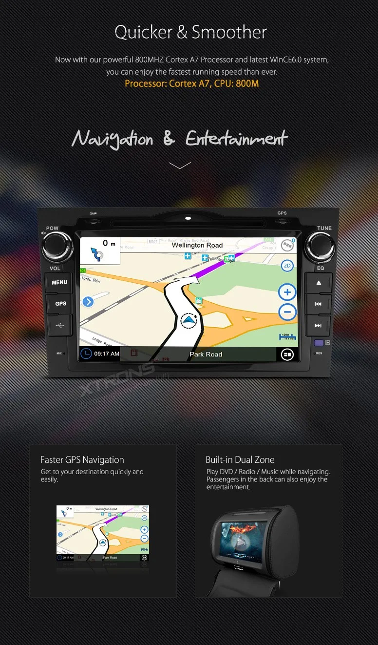 Best XTRONS 8" HD Digital Touch Screen 2 din Car Stereo Radio DVD Player GPS Steering Wheel For Honda CRV 2007 2008 2009 2010 2011 10