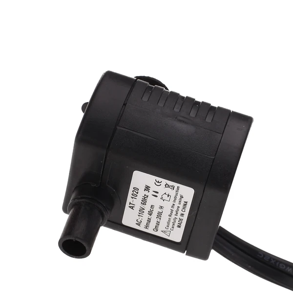 AC 110V 3W Submersible Water Pump Aquarium Fountain Pond Pump US Plug #04997