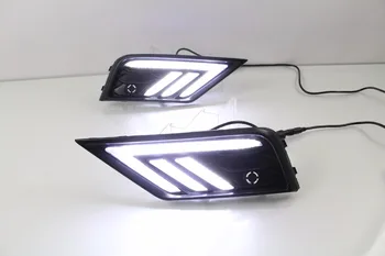 

Osmrk led drl daytime running light for volkswagen VW tiguan L 2017-18, yellow turn signal, blue night light, wireless control
