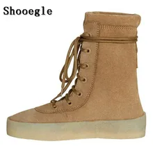 SHOOEGLE chaussure homme; мужские туфли; ботинки в стиле милитари; Цвет черный, коричневый; ботинки на плоской подошве; замшевые осенние ботильоны на шнуровке; мужские ботинки