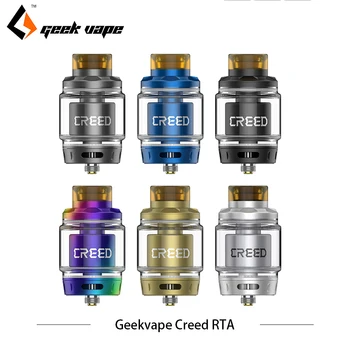 

2pcs/lot sigaretta elettronica Atomizer Geekvape Creed RTA 6.5ml Extend Capacity three interchangeable airflow Tank Single Dual