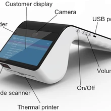 Портативный android Bluetooth PDA scan PT7003 с wifi, gps и мини-принтером