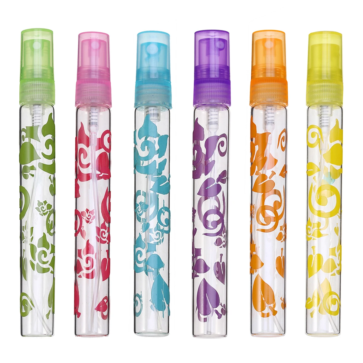 ETEREAUTY 10ml Portable Refillable Bottles Perfume Glass Tube Bottle