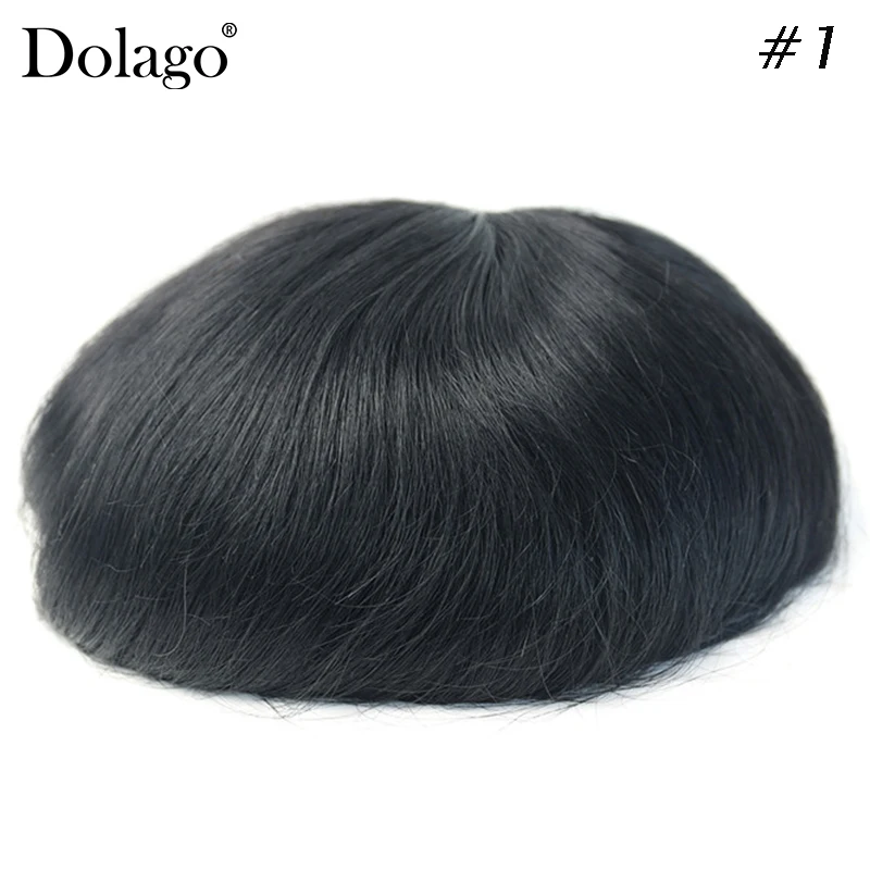 Тонкие моно 8x10 Toupees прочные шиньоны кружева тонкие ПУ заменить мужчин t система для мужчин Dolago натуральные волосы remy прямые человеческие волосы