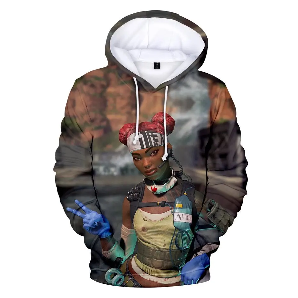 ZSQH Apex Legends толстовки Mirage Caustic Bangalore Wraith Lifeline Pathfinder Gibraltar Bloodhound Косплей Костюм для