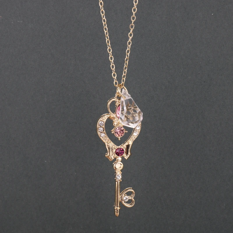 dongsheng 20Style Anime Card Captor Sakura Necklace Silver Star Flowers Cardcaptor Sakura Cosplay Pendant Woman Girl Jewelry -30