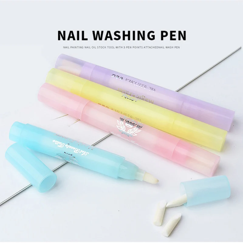 

Nail Washing Pen Corrector/Remover Pens Beauty Nail Art Polish Corrector Remover Erase Pen Clean Mistakes with Nail Tool