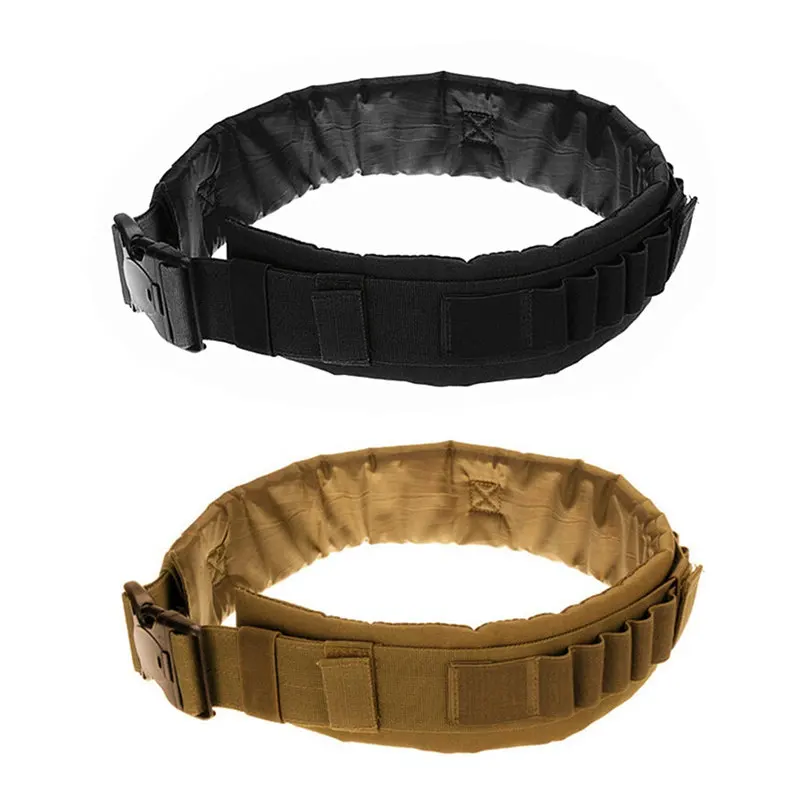 

Tactical adjustable 25 Shell Bandolier Belt Military 12 Gauge Ammo Holder Military waist Belt for hunting