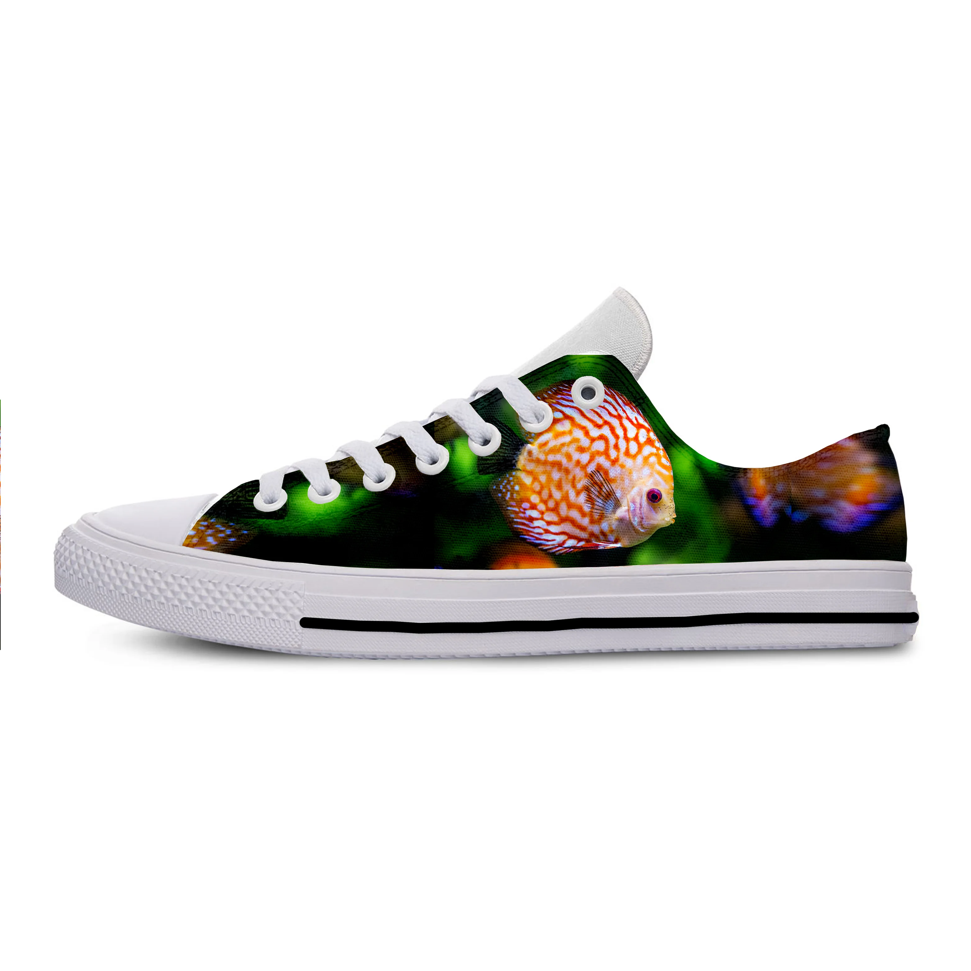 

2019 Hot Fashion 3D Tropical Fish Funny For Fishing Fisherman Men Women Hip Hop Casual Shoes