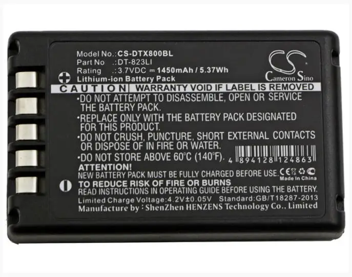 Cameron sino 1450 mAh Батарея для CASIO DT-800 810 823LI штрих-код, аккумулятор сканера