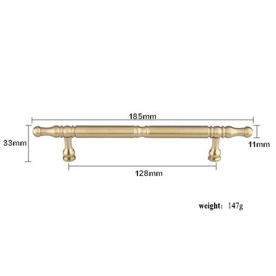 1 шт. античные золотые дверные ручки и ручки, латунные ручки для выдвижных ящиков, винтажные ручки для кухонного шкафа и мебельные ручки, фурнитура - Цвет: C-0383-128