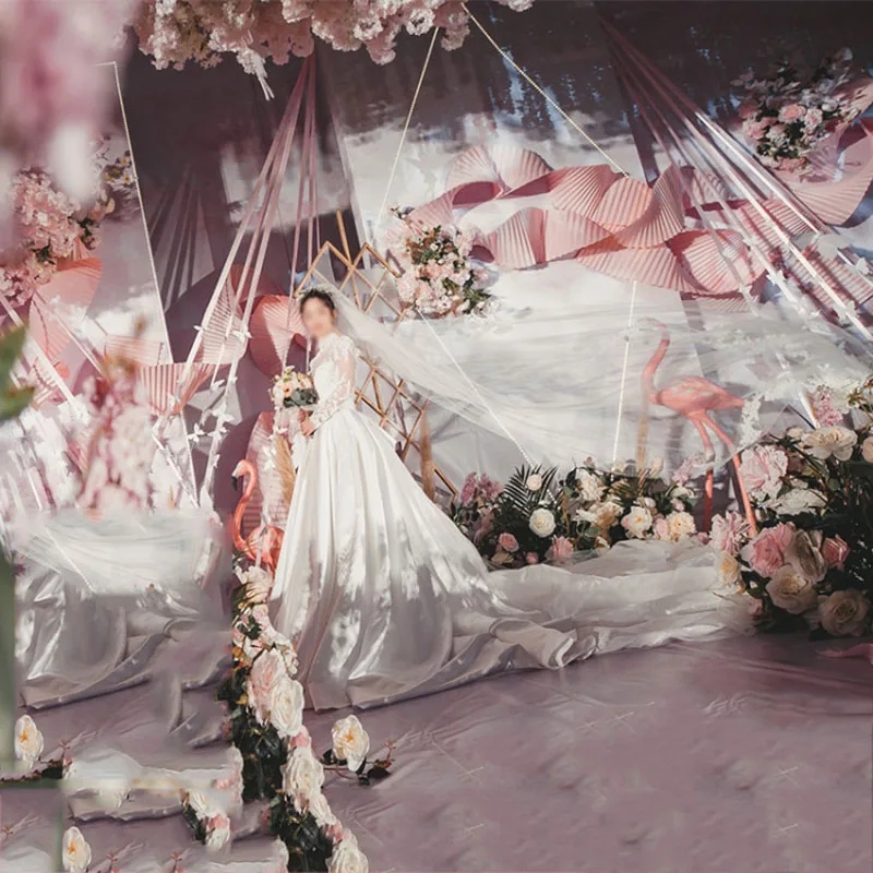 Flone креативный гофрированный бумажный свадебный фон для украшения свадебной сцены макет реквизит оригами волнистая бумага для моделирования оконное искусство