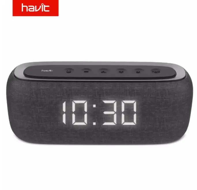 DDO HAVIT M29 Bluetooth динамик портативный домашний громкий с цифровым будильником 3D