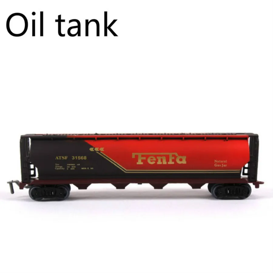 2pcs plastic train container Railroad Layout General train accessories tanker freight car coal carriage passager car (15)
