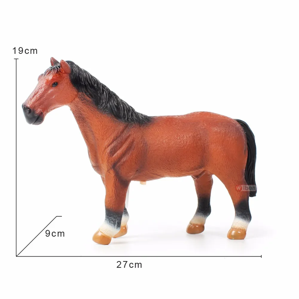 Модель игрушки Wiben Big Animal лошадка свиньи рогатый скот овцы мягкие пластиковые
