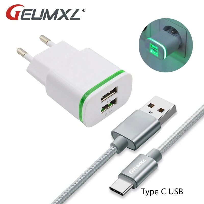 

GEUMXL Double USB EU Plug 3FT Nylon Type-C Sync Charge for Chuwi Hi10 Plus, Vi10 Plus,/ Hi10 Pro, VI8 Plus, Hi8 Pro, HiBook Pro