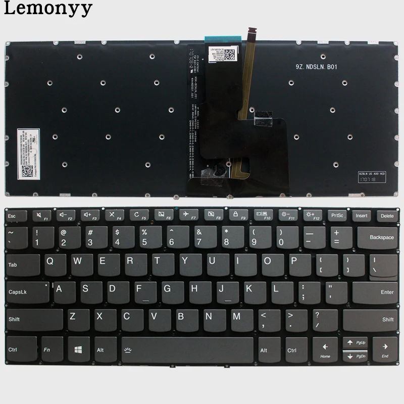 Keyboard for Lenovo ideapad 320-17IKB 320-17ISK US English Backlit