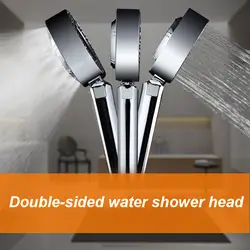 Двухсторонний спа-Душ высокого давления с хромированной панелью Съемный 3 режима ручной душ #0915